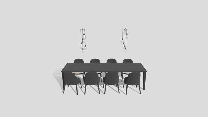 Table / Chair Office 3D Model