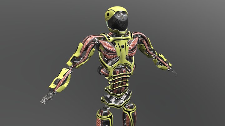 IRON HEART GAME READY CHARACTER 3D Model