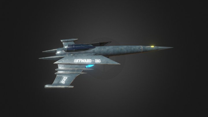 DDF Poco Class Starship- Skyward 10 3D Model