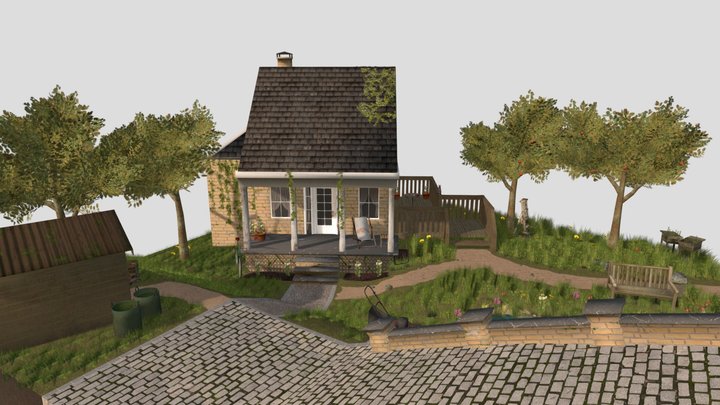 DAE Diorama - Grandma's house 3D Model