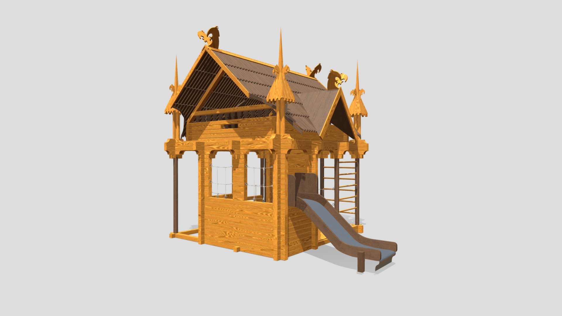 3401 Детский домик "Буян" — Sketchfab embed 3D viewer