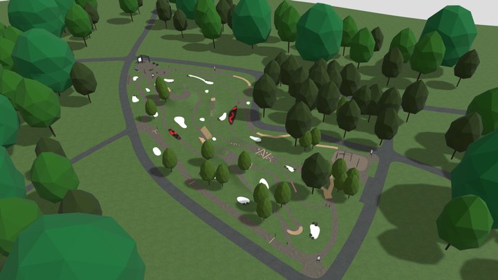 Riga Run Park(LV) 3D Model