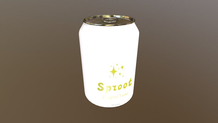 Sproot Soda Can 3D Model