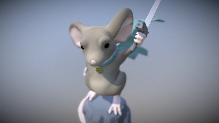 Mouse Warrior 3D Model