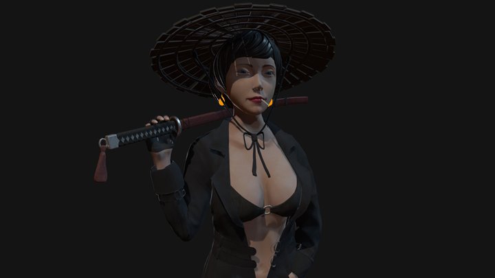 Character Creation: Female Samurai 3D Model