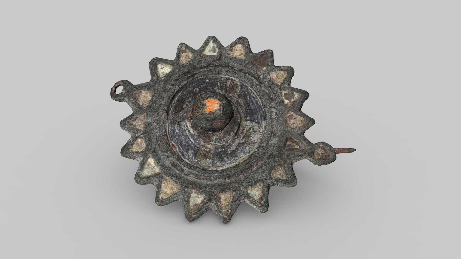 Disc-shaped brooch - Download Free 3D model by Landessammlungen ...