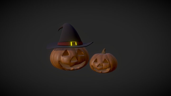 Helloween Pumpkins 3D Model