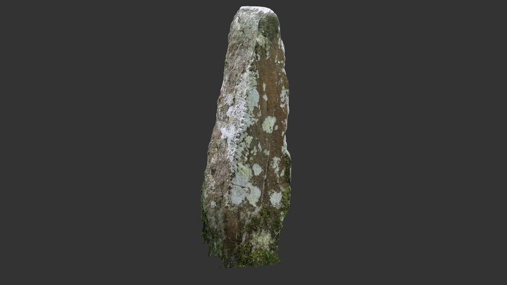 An tSeancluain I ogham stone (I-COR-083) 3D Model