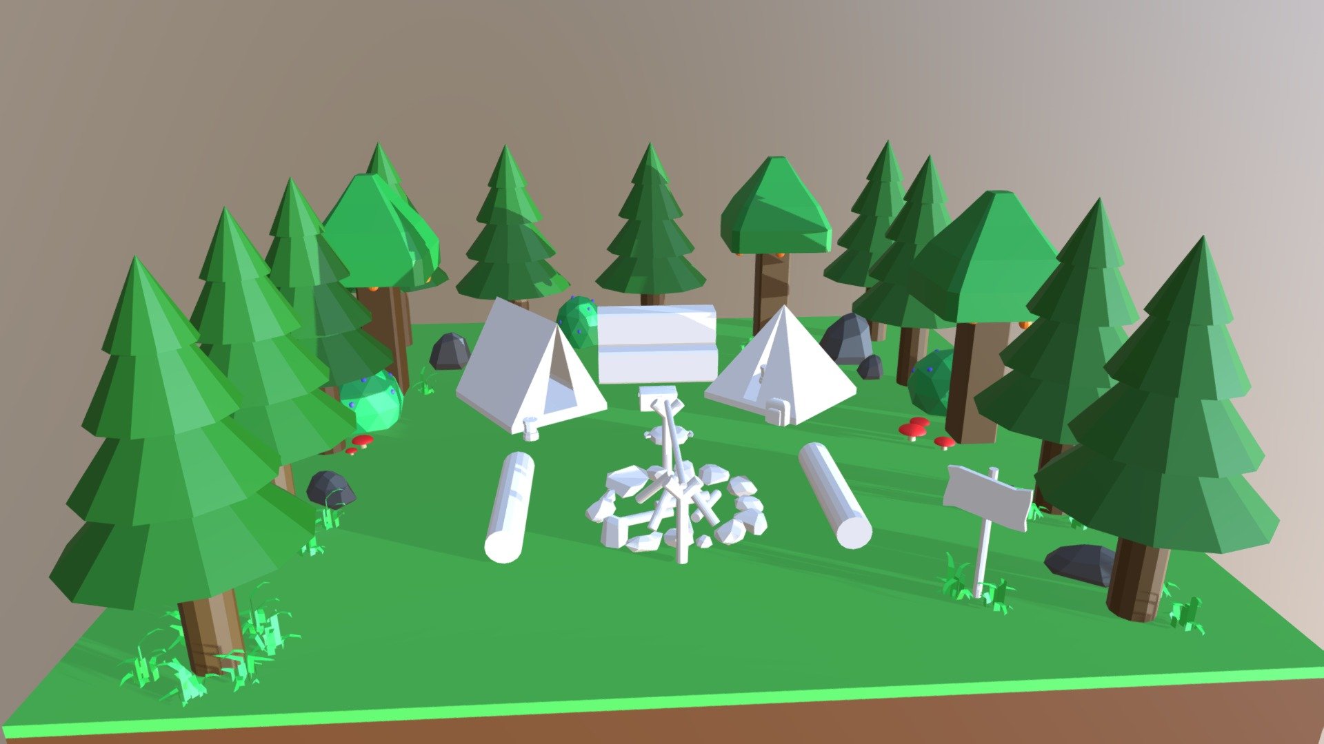 Camping Ver 0.2 - 3D model by Kevin98 [4424786] - Sketchfab