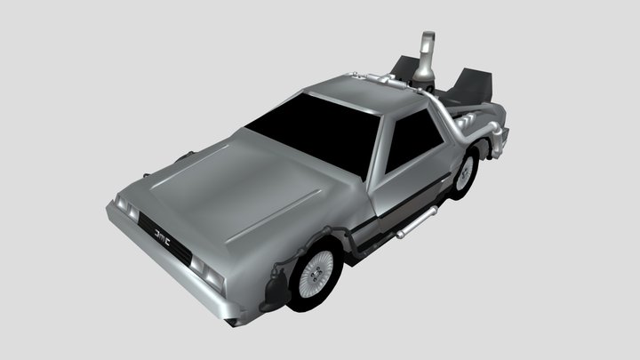 delorean 3D Model