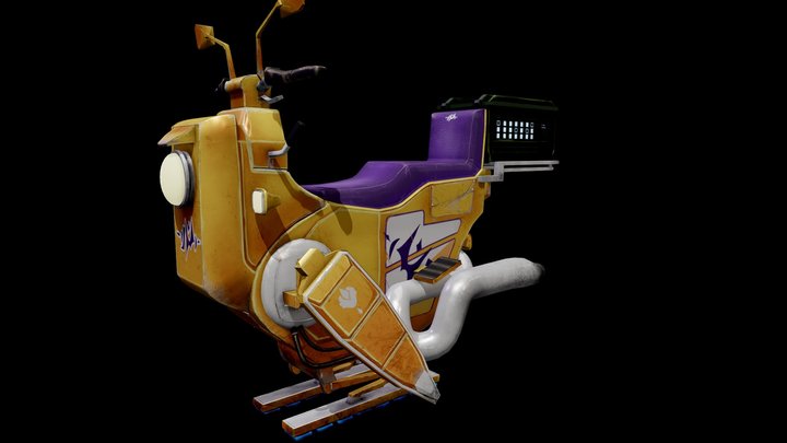 scooter_2092_ADK20013D-kunst og generalisering 3D Model