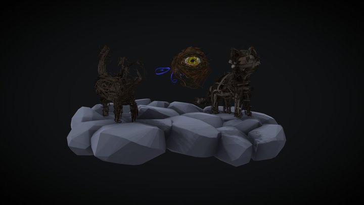 My Favourite Little Kitties 3D Model