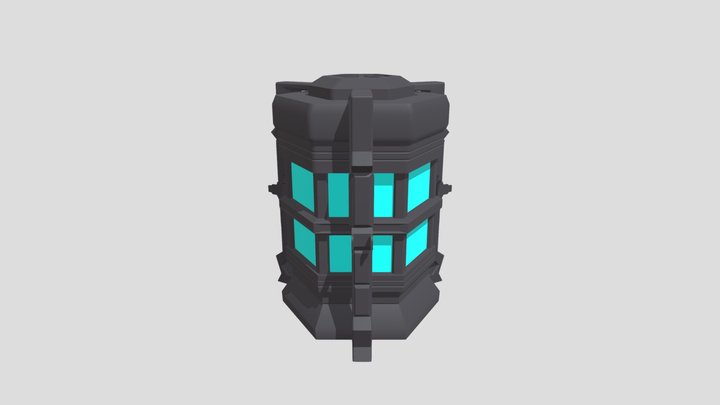 Sci-Fi Power Reactor 3D Model