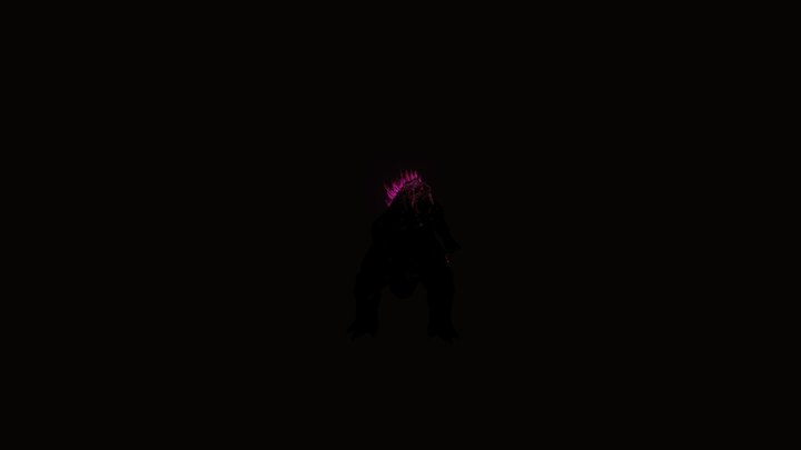 Evolved Godzilla in night 3D Model