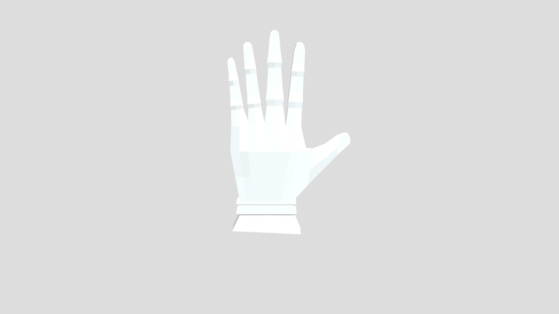 Lowpoly Glove (Rigged)