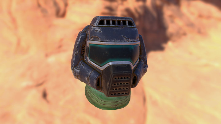 Doomguy helmet 3D Model