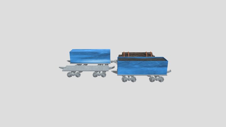 Conjunto de trem de brinquedo Modelo 3D $12 - .max .fbx .obj - Free3D