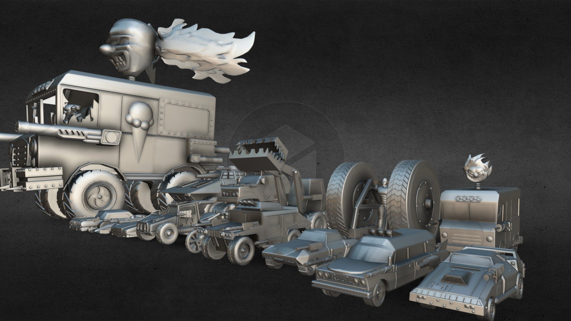 Shadow (Twisted Metal 2), Twisted Metal Vehicles