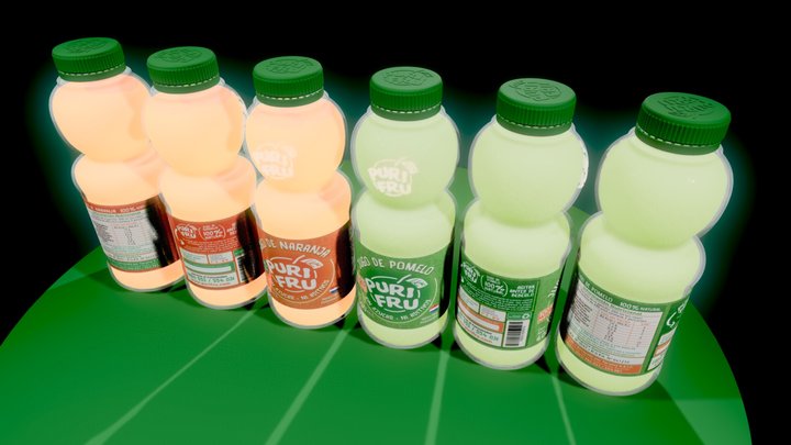 '' Purifrú'' natural juices 3D Model