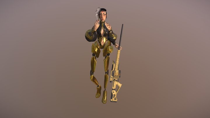 Goldie (Cyberpunk RED OC) 3D Model