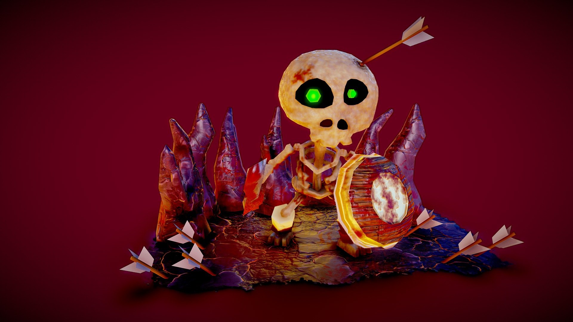 Skull Warrior 3D model by emmanuelbecerril [442b56e] Sketchfab