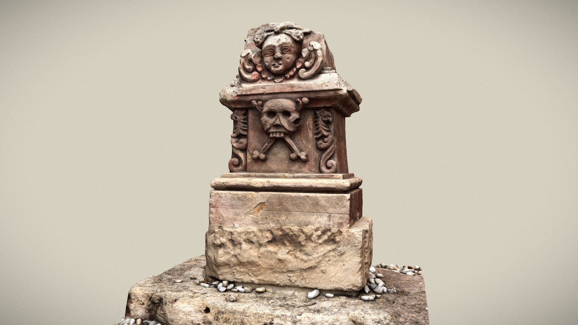Grabstein — Sketchfab embed 3D viewer