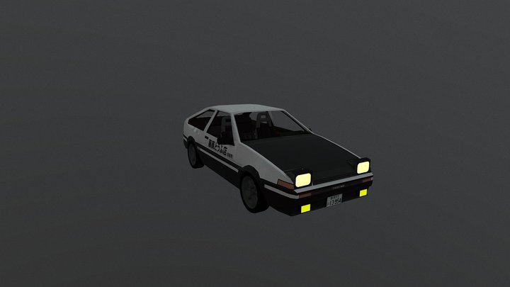 Toyota sprinter trueno AE86 3D Model