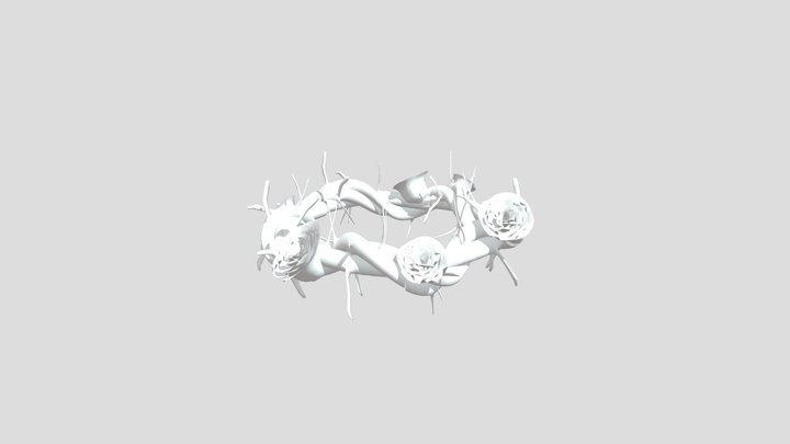 Rose Thorn Crown 3D Model