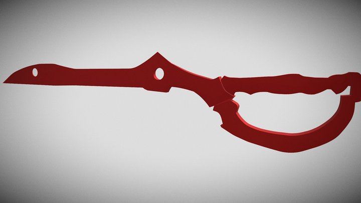 Kill La Kill Scissor Blade 3D Model