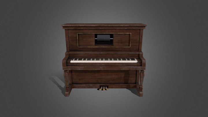 Self Playing Piano 3D Model
