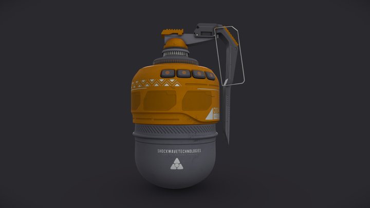 Grenade Two 3D Model