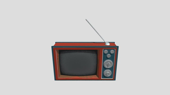 CRT TV 3D Model