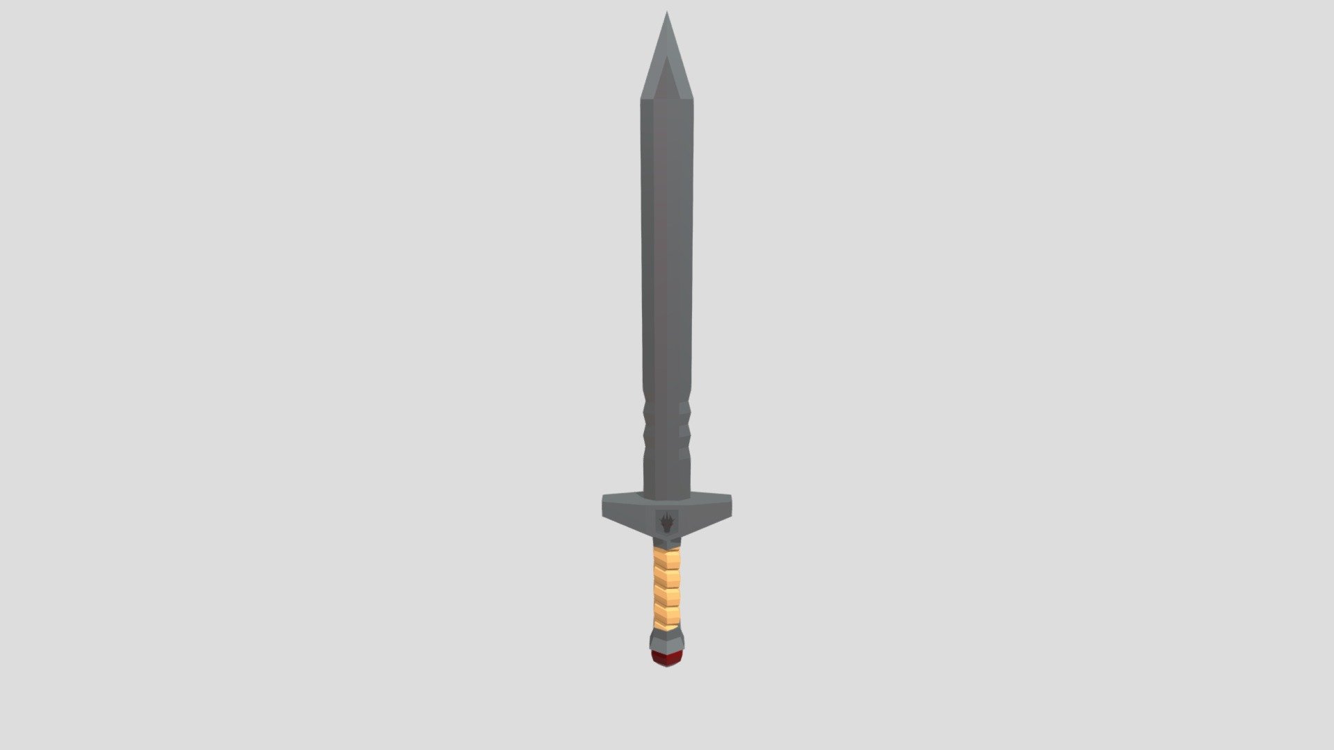 Lowpoly 3d sword
