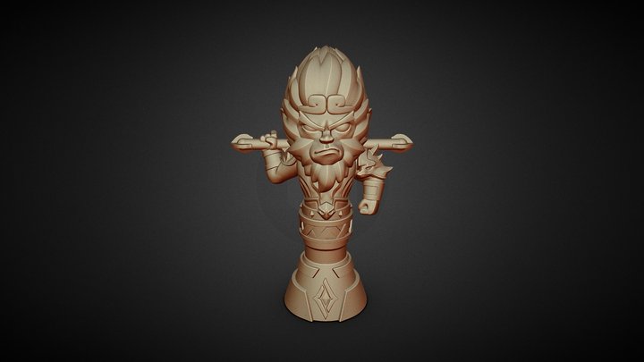 Wukong Statue 3D Model