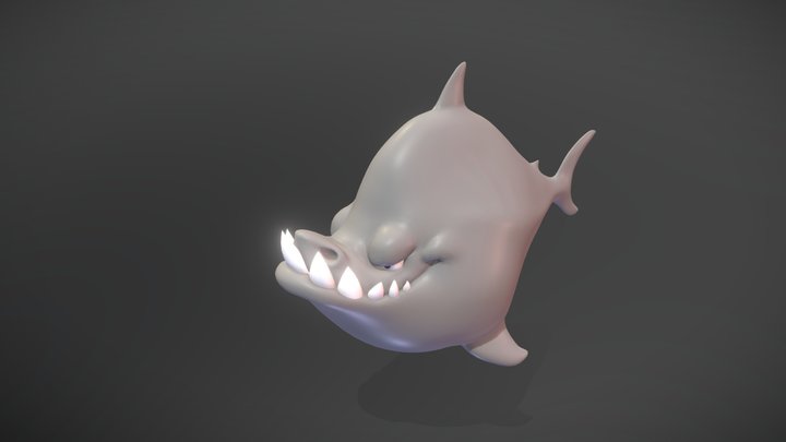 CG Cookie Shark 3D Model