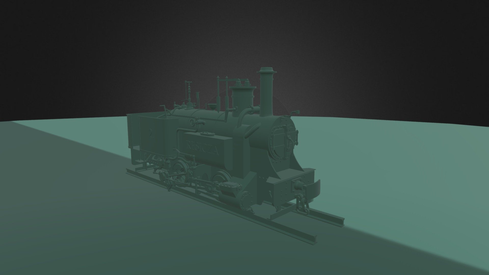 Resicza 1872 Steam Locomotive Train