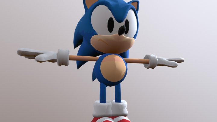 Classic Sonic 3D Model