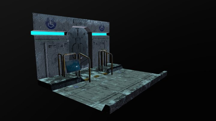 Sci-fi Pannel LOW 3D Model