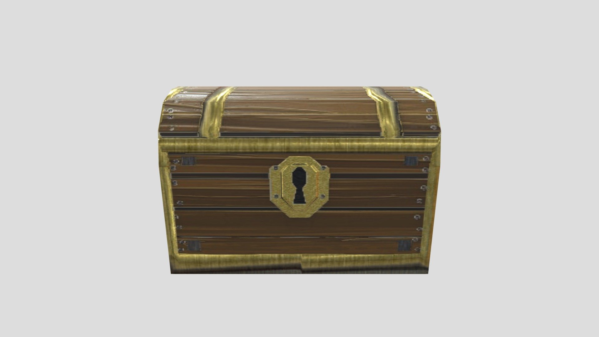 High-poly wooden chest - 3D model by raptououour [44332d4] - Sketchfab
