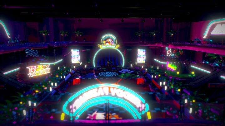 The Fnaf Security Breach Atrium 3D Model