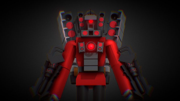 Upgraded Titan Speaker Man V2 3D Model