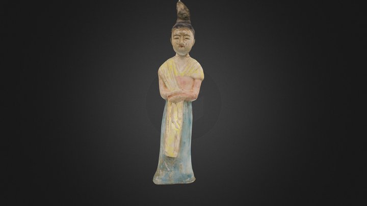 Tang Dynasty Statuette 3D Model