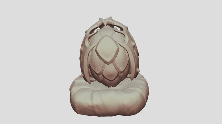 Oeuf_dragon_socle 3D Model