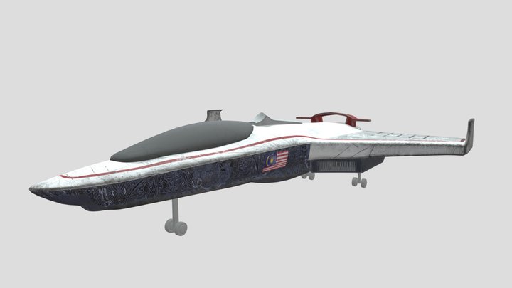 Spaceship Malaysia 3D Model