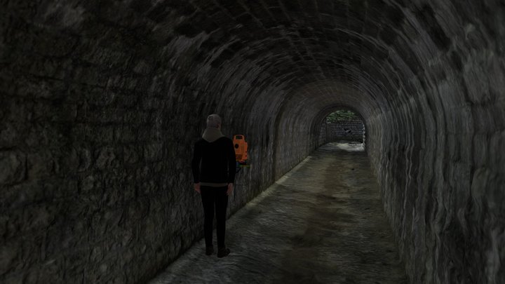 3DS Max-SM640-180- Full Tunnel 3D Model