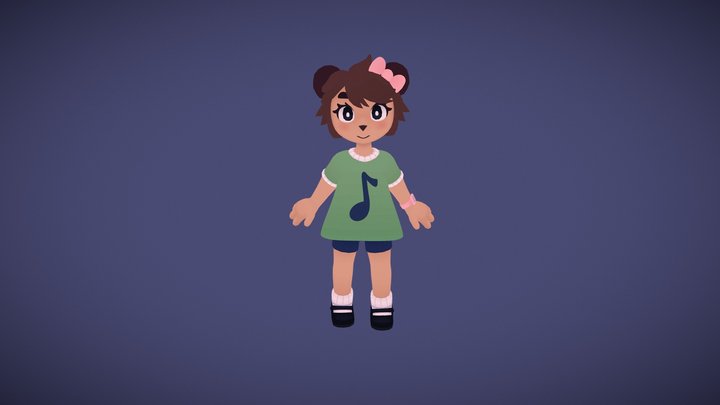 Bear Character 3D Model