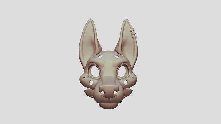 Fursuit Wolf Concept 3D Model