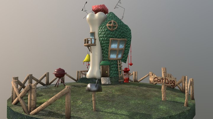 Catdog Houm 3D Model