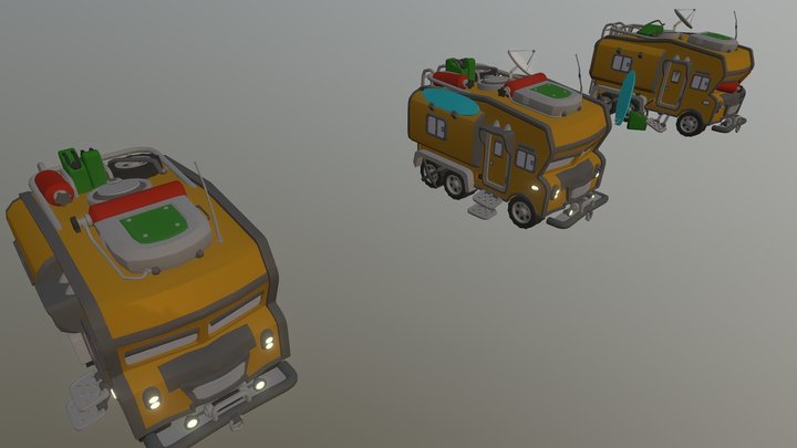 Family Truck 3D Model