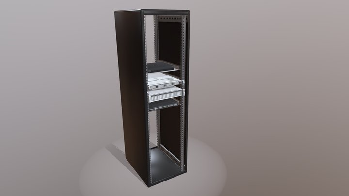 Server cabinet for friends 3D Model
